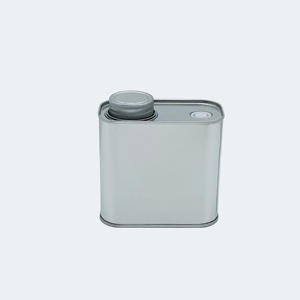 Lata de hojalata cuadrada/rectangular personalizada Fuxury con tapa de rosca, capacidad de 250 g, para café y dulces - Product Image 3