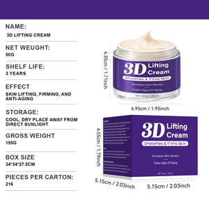 Crème raffermissante anti-âge et anti-rides bio 50g en gros, crème liftante anti-âge pour le cou, marque propre - Product Image 5
