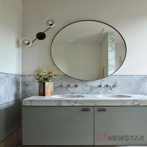 Style nordique maison bassin vanité alto dessus en marbre vanité avec armoire lavabo de salle de bain - Product Image 5