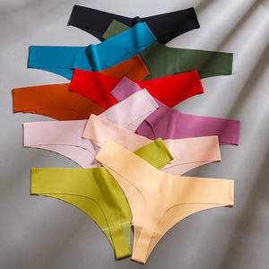 Tanga Mujer Cintura baja Sexy Traceless One Piece of Naked Ropa interior de secado rápido <span class=keywords><strong>Mujeres</strong></span> T Pantalones Ropa interior - Product Image 2