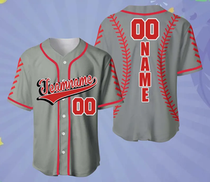 Maillot de baseball personnalisé pour adulte, style rétro, 100 % polyester, respirant, séchage rapide, confortable, col Henley, nom du joueur, numéros d'équipe - Product Image 4