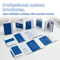 Brochure personnalisée en papier d'art avec reliure parfaite, impression numérique et plastification pour usage marketing et professionnel (vente en gros)