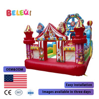 Château gonflable en PVC, équipement de parc de trampolines gonflables, conçu professionnellement, adapté aux parcs de trampolines