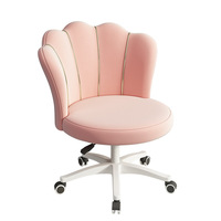 Fauteuil pivotant tendance Cyber Style avec dossier en flanelle pour salon de manucure, table de maquillage, salon, table d'ordinateur, coiffeuse