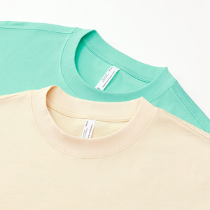 T-shirt Oversize Boxy da Uomo in Cotone 100% di Alta Qualità, 275gsm, Taglie USA, 22 Colori, Tinta Unita, Modello Corto, Unisex - Vendita all'Ingrosso - Product Image 6
