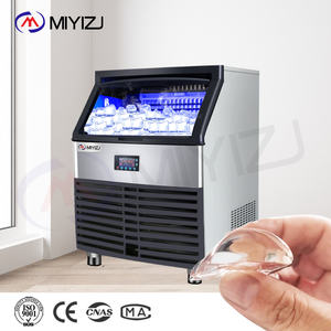 Machine à glaçons commerciale de comptoir solaire/électrique en acier inoxydable, blocs de glace cubiques, capacité 50 kg/jour, industrielle, écoénergétique - Product Image 3