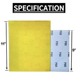 Papier abrasif en alumine <span class=keywords><strong>blanche</strong></span> fusionnée <span class=keywords><strong>sur</strong></span> papier kraft 9"x11" - 230x280mm |   Grains 40-400 pour le ponçage du <span class=keywords><strong>bois</strong></span> et la préparation des surfaces - Product Image 2