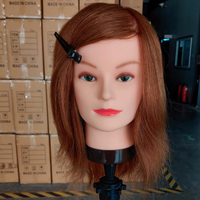 Praxis Training Kopf Friseur Friseur Puppe Puppe Gummi Schaufenster puppe Puppe Gesicht, Menschenhaar Schaufenster puppe Kopf blond