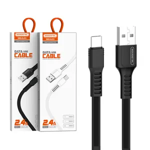 Exclusive Price Type C Charging Cable Flat Shape Interface Phone Data USB Charger Cable for iphone Charge