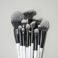 Nouvel ensemble de pinceaux de maquillage professionnels double embout tendance, synthétiques, pour poudre, estompage et fard à paupières, kits de pinceaux cosmétiques personnalisables