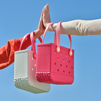 Sac de plage en EVA durable et léger, imperméable, grande capacité, logo personnalisé, OEM, voyage, piscine, gym, shopping, extérieur