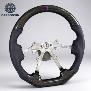Volant de voiture en fibre de carbone forgée pour Nissan Patrol Y61, pièces intérieures 2000 2001 2002 2003 2004 2005 2006 2007 2008 2009 - Product Image 3