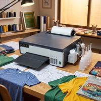 Nouvelle machine d'impression DTF XP600 améliorée, imprimante jet d'encre automatique A4 pour T-shirts, impression sur rouleau de 21 cm, estampage à chaud et flocage DTF