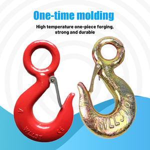 Crochet pivotant en acier en forme de U pour grue de levage avec anneau simple pour la pêche en mer et en eau douce - Product Image 3