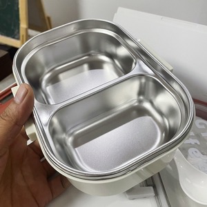 304 thép không gỉ kim loại trẻ em hình chữ nhật kín Bento Hộp Ăn Trưa thực phẩm cầm tay tươi lưu trữ <span class=keywords><strong>container</strong></span> - Product Image 3