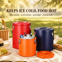 Wadah Makanan Terisolasi 10L-80L dengan Lapisan Dalam Stainless Steel, Ember Termal Panas & Dingin untuk Piknik, Berkemah, Katering Luar Ruangan, Restoran