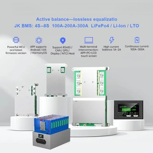 BMS B1A8S20P 200A para Paquete de Baterías de Iones de Litio 4S 8S 24V 200Ah con RS485 BT CAN, BMS PCBA con Control de Calor y LifePo4 - Product Image 2