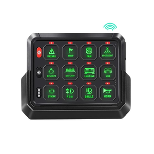 Panel <span class=keywords><strong>de</strong></span> interruptores <span class=keywords><strong>de</strong></span> coche RGB <span class=keywords><strong>de</strong></span> 12 bandas Caja <span class=keywords><strong>de</strong></span> <span class=keywords><strong>fusibles</strong></span> <span class=keywords><strong>de</strong></span> relé impermeable <span class=keywords><strong>de</strong></span> 12V con control inalámbrico estroboscópico y modos <span class=keywords><strong>de</strong></span> pulso - Product Image 1