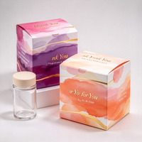 Boîte d'emballage en carton enduit écologique et recyclable personnalisée pour les produits de soins de la peau, de beauté, de cosmétiques, de parfums et de soins personnels