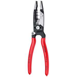 KNIPEX-Alicates multifunción para electricista, pelacables de estilo americano, con revestimiento de plástico, negro, atramentado, 200mm, 13, 71, 8 - Product Image 3
