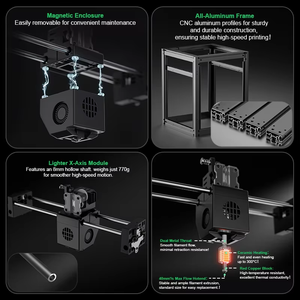 Imprimante 3D FDM FLYING BEAR Custom S1 pour la création de modèles, impression haute vitesse, précision, taille 220*220*250mm, extrudeur direct, machine CoreXY - Product Image 2