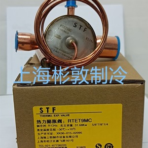 Vanne d'expansion à température constante Shanghai RTET1-1/2 3 4 5-1/2 7 9MC R134A Pièces de réfrigération basse température - Product Image 4