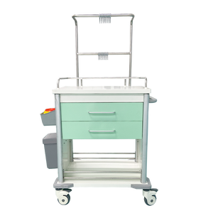 Carrito Médico Multicapa XINDA ZX-1, Carrito de Enfermería para Hospital, Cajones de Acero Inoxidable, Ruedas con Freno, Mobiliario Hospitalario - Product Image 2