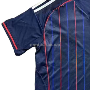 Großhandel New Design Günstiger Preis Hochwertige atmungsaktive Männer Spieler Version Blank Fußball Trikot Kinder Schwarz Orange Fußball Trikot - Product Image 5