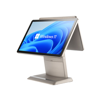HIDISIM GC191 Terminal Punto de Venta con Pantalla Táctil Capacitiva de 15'' y 10 Puntos, Sistema de Caja Registradora de Escritorio Android 11, 4G/WiFi/NFC Bluetooth 5.2