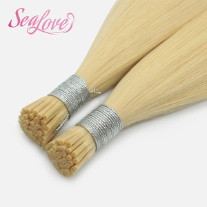 Cheveux naturels de bonne qualité, couleur naturelle, cuticules alignées, <span class=keywords><strong>micro</strong></span>-liaisons, cheveux humains, kératine, pointes en I, pour femmes - Product Image 3