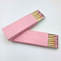 Boîtes d'allumettes personnalisées écologiques, boîtes cadeaux personnalisées, allumettes longues en bois de sécurité pour mariage, bougie