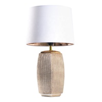 Lampe de bureau en céramique LED et lampe de table en métal pour intérieur