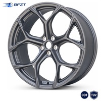 Jantes en aluminium forgé OEM personnalisées 17 18 19 20 pouces, concaves à déport profond, 5 branches, en alliage flow-formed, pour voitures de tourisme, direct usine