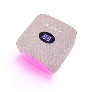 High Quality Sparkle Rhinestones Diamond 48W Nail Lamp Intelligent Induction Cordless Gel UV LED Nail lamp Machine