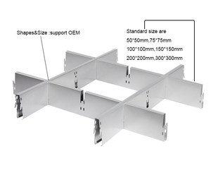 Máy Sản Xuất Trần Matrixtion Treo Trang Trí Kim Loại Mở Tế Bào Nhôm Xây Dựng Trần Nhôm Hiện Đại Lưới Văn Phòng - Product Image 5