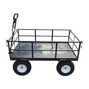 Manufacturers promote high quality technology utility yard wheelbarrow garden cart single agriculture garden rail cart