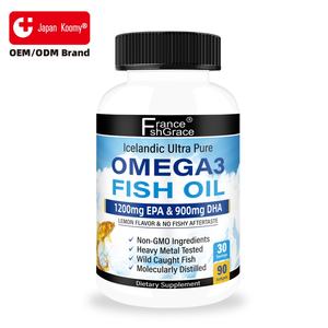 Cápsulas de Aceite de Pescado de Alta Calidad, Favorecen la Salud Ocular y Más, Sin Gluten, Suplemento de Aceite de Pescado para Adultos, 90 Cápsulas - Product Image 6