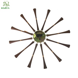 Popolare del progettista bella moderna di lusso di legno di Noce orologio da <span class=keywords><strong>parete</strong></span> Enorme Mandrino Moderno orologio da <span class=keywords><strong>parete</strong></span> - Product Image 3
