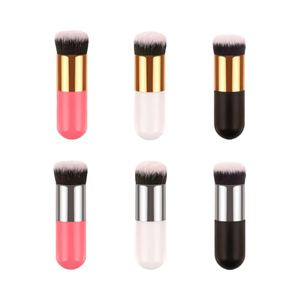 แปรงคาบูกิสำหรับแป้งฝุ่นแบบขายส่ง ขนาดใหญ่ สีดำ แปรงแต่งหน้าสำหรับใบหน้า ขนแปรงสังเคราะห์วีแกน แปรงปัดแก้ม อุปกรณ์เสริมความงาม - Product Image 1