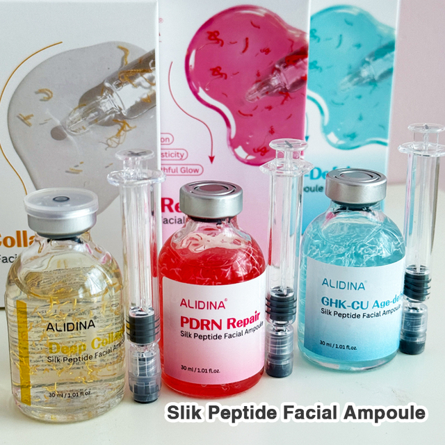 B GHK-CU Age-defying Silk Peptide Facial Ampoule Boost Collagen, Reduce Wrinkles, Repair Skin Barrier Wholesale Price