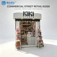 Quiosco Prefabricado para Exteriores, Multi-Estilo, para Venta de Comida Callejera, Bebidas, Helados y Souvenirs, para Centros Comerciales, Parques y Atracciones Turísticas