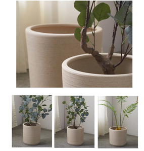 Pots à fleurs en céramique ronds en gros, plusieurs tailles, grands pots pour plantes, décoration intérieure - Product Image 6