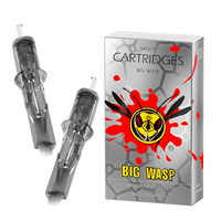 Groothandel BIG WASP Professionele Grijze Tattoo Cartridges Naalden Wegwerp Gesteriliseerde Tattoo Naalden
