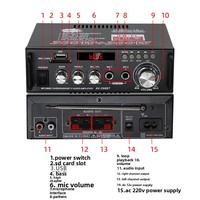Amplificateur de haut-parleurs numériques HiFi professionnel à haute puissance pour usage domestique, vente chaude