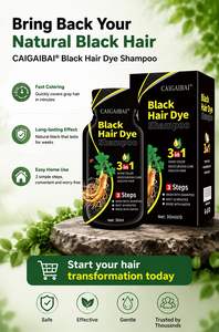 Shampoo Colorante Nero Naturale 3 in 1 con Estratti Vegetali, Confezione da 2, per Capelli Grigi, Effetto Immediato, Vendita all'Ingrosso - Product Image 6
