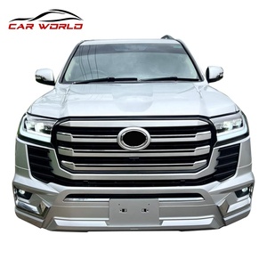 2021 for for Land Cruiser LC300 Body Kit Front & Rear Lip PP Bumper with Tow <b>Hook</b> Wheel Trim for LC300 Model <b>Car</b> - Product Image 5