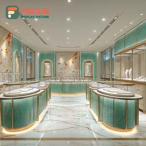 Vitrina de Joyería de Lujo de Alta Gama con Panel de Vidrio Templado, Mostrador de Exhibición para Espacios de Boutique - Product Image 4