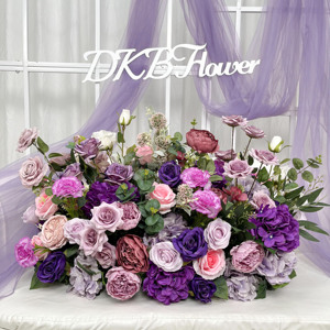 2024 DKB GF175 Corredor de pasillo de flores Decoración DE BODA artificial Fila de flores para bodas Ocasiones de Navidad - Product Image 3