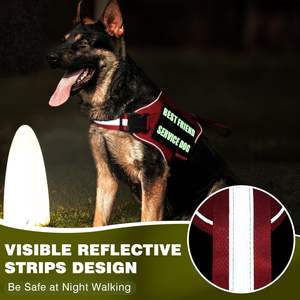 Diseño <span class=keywords><strong>de</strong></span> malla reflectante ligero Servicio <span class=keywords><strong>de</strong></span> <span class=keywords><strong>apoyo</strong></span> <span class=keywords><strong>emocional</strong></span> ajustable Arnés <span class=keywords><strong>de</strong></span> chaleco <span class=keywords><strong>para</strong></span> perros <span class=keywords><strong>para</strong></span> entrenar caminar - Product Image 6