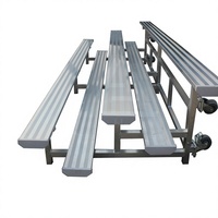 Tribunes portables en aluminium avec roues, 3 à 5 rangées, gradins mobiles pour événements sportifs en plein air, sièges de banc anti-UV